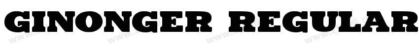Ginonger Regular字体转换